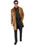 Tigerstripet Trenchcoat med Paljetter - Kostymejakke - L/XL
