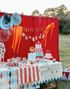Papirduk Sirkus Diamant Mønster 120x180 cm - Circus Party