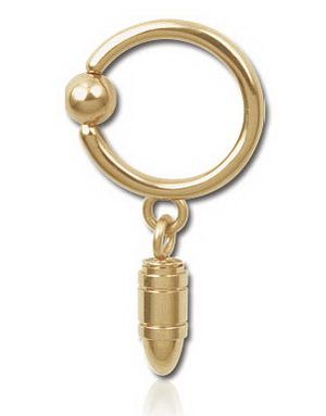 Hængende Patron Bronze - 1.6 x 12 mm BCR Piercing