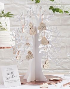 Ønsketræ/Gæstebog 38 cm - Botanisk Bryllup