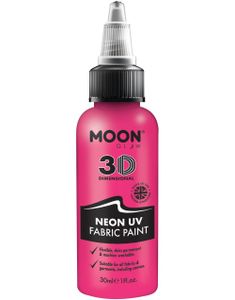 Pink Neon UV/Blacklight Tekstilmaling 30 ml