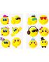 96 stk Ark med 6 stk Små Midlertidige Smileys Tatoveringer Assorterte - Hel Eske