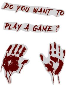 Do You Want to Play a Game? - Blodige klistremerker