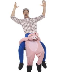 Gris Piggyback Ride - Unisex Luksuskostume