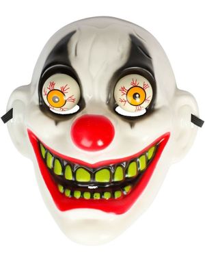 Klovnemaske med Bevegelige Øyne