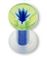 Blue Weed Akryl - Piercing Plug