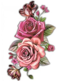 Shades of Pink (Fake Tattoo)