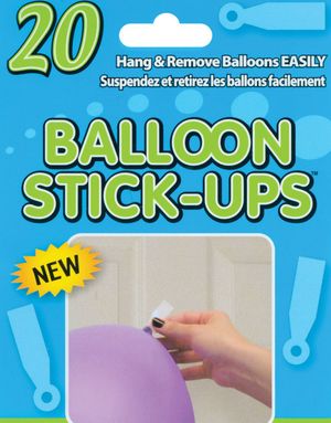 20 stk Balloon Stick Ups / Ballonophæng med Dobbeltsidet Tape