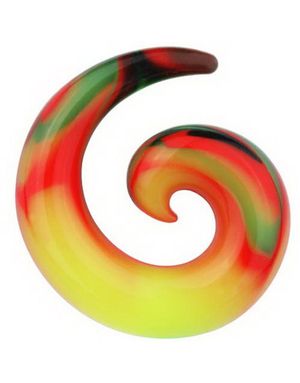 Curl Expander Rainbow - Silikone Ørepiercing