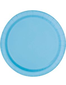 16 stk Lyseblå Paptallerkner 22 cm