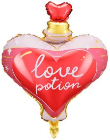 Love Potion - Kjærlighetsdrikk Folieballong med Tekst 54x66 cm