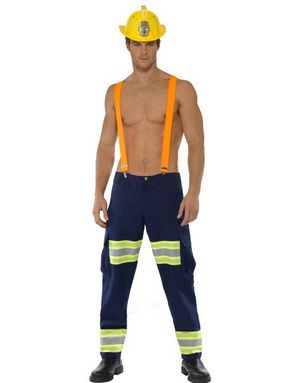 Sexy Fireman - Kostume til Mand