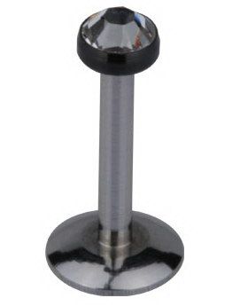 Labret m/Hvid Sten & Sort Ramme