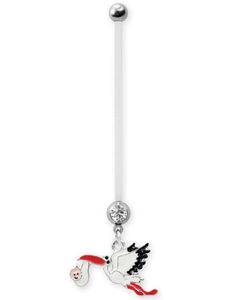 Navlepiercing For Gravide med Storken & Baby