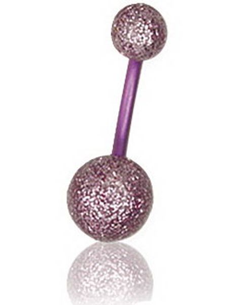 Zirkon UV Rosa - Navlepiercing i Titan