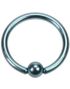 Lyseblå Bold Closure Ring i Titan