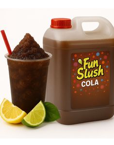 5 Liter Popz Fun Slush Cola - Slushblanding med Colasmak