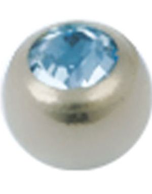 Enkelt Diamant Blå - 3 mm Titankugle til 1,2 mm stang