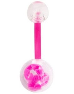 Cross Rosa Navlepiercing