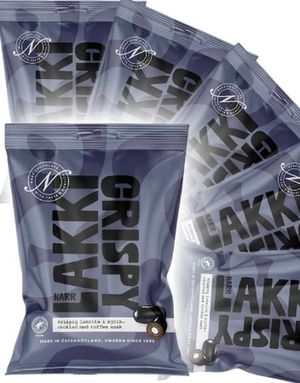 12 stk Narr Lakki Toffee - Crispy Lakris i Melkesjokolade med Toffeesmak - Hel Eske 1,2 kg