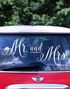 Mr and Mrs - 33x45 cm Klistremerke