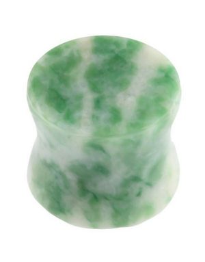 Snowflake Green Stone - Organisk Piercing Plug