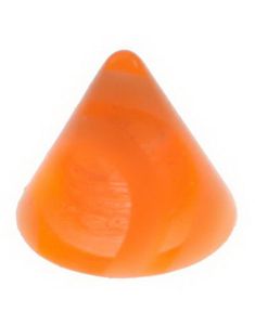 Marmor Spike - Orange Akrylkugle - 3 mm kugle til 1,2 mm stang