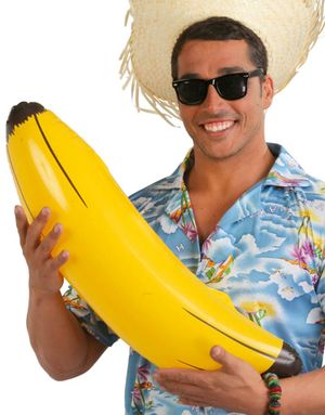 Oppustelig Stor Banan 70 cm