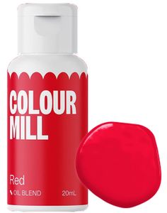 Colour Mill Rød Oljebasert Matfarge - 20ml