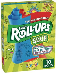 Fruit Roll-Ups Sour - Vingummiruller med Sure Bærsmaker 141 gram (USA Import)