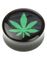 Weed - Sort Piercing Plug