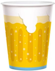 6 Oktoberfest Store Papir Krus 450 ml - Bierfest