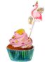 12 stk Kagedekorationer med Guldmotiv - Flamingo Gold