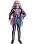 Shimmer Skeleton - Skjelettdrakt med Glitrende Skjørt og Fargerikt Motiv til Barn - 11-13 ÅR