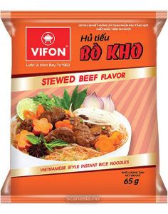 Vifon Bò Kho - Vietnamesisk Stil Instant Risnudler Braiseret Oksekød Smag 65 gram
