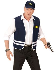 FBI kostumesæt med Vest og Caps