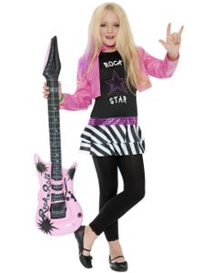 Rockstar Glam - Rockestjerne Kostyme til Jente