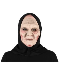Gammel Dame Maske Med Hette