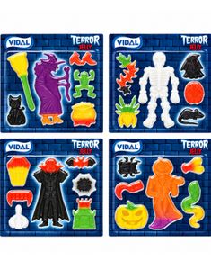 Vidal Terror Jelly - Assortert Gelegodteri med Skumle Motiver 66 gram