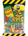 DATO PRODUKT - Toxic Waste Worms - Vingummimark med 5 Forskellige Sure Smage 142 Gram