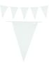 Hvidt Banner med Store Vimpel Flag 10 meter 