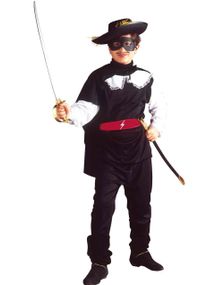Zorro Inspireret Børnekostume