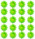 20 stk Grønn Dekorasjonsblomster