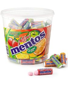 120 stk Mini Mentos med Fruktmak i Bøtte 1260 gram