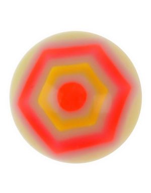 Hexagonal - Gul Akrylkugle