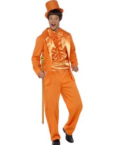 Orange Dum og Dummere Inspireret Herrekostume