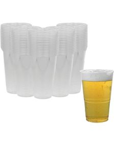 50 stk 568 ml Gjenbrukbare Gjennomsiktige Pint Plastkopper