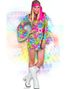 Flower Power Lady - Hippiekostume Til Dame