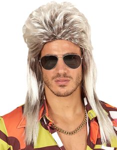 Blond Mullet Paryk til Mand