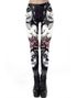 Svart Day Of The Dead Tights - Strl L